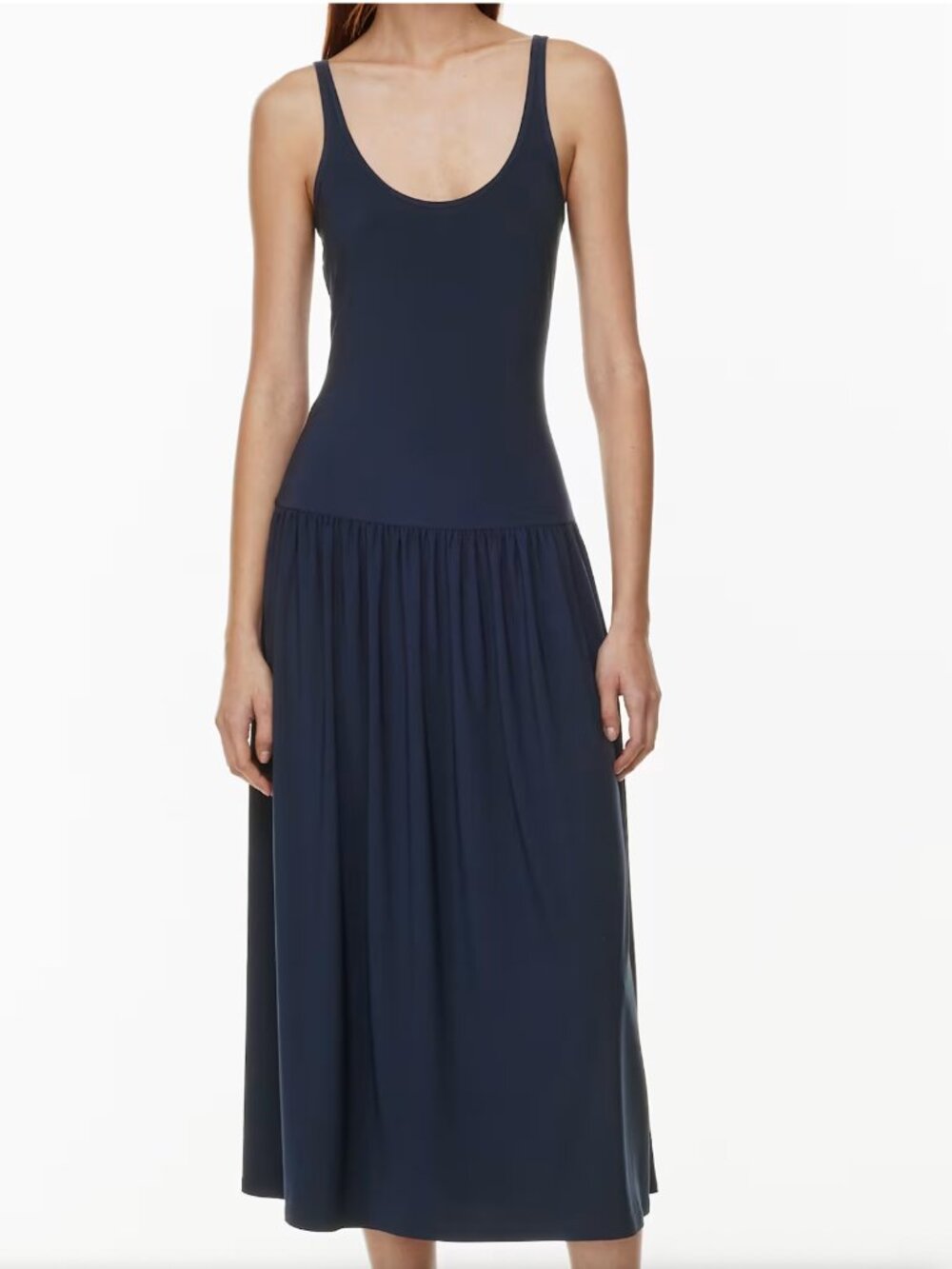 Babaton by Aritzia Astonish Black Sleeveless Drop-waist Backless Maxi Dress